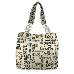 CHANEL By The Sea Line CC CC Mark logo Shoulder Bag Plastic Chain Bag Tote Bag